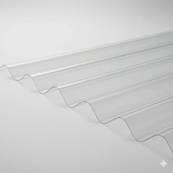 PVC Corrugated Roofing Sheet - Clear Bronze - 950mm